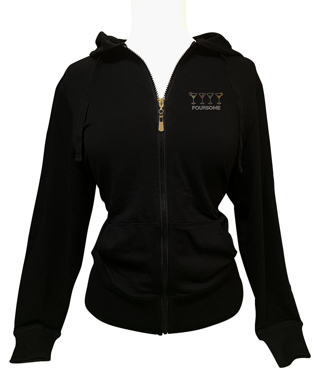 Foursome Rhinestone Hoodie