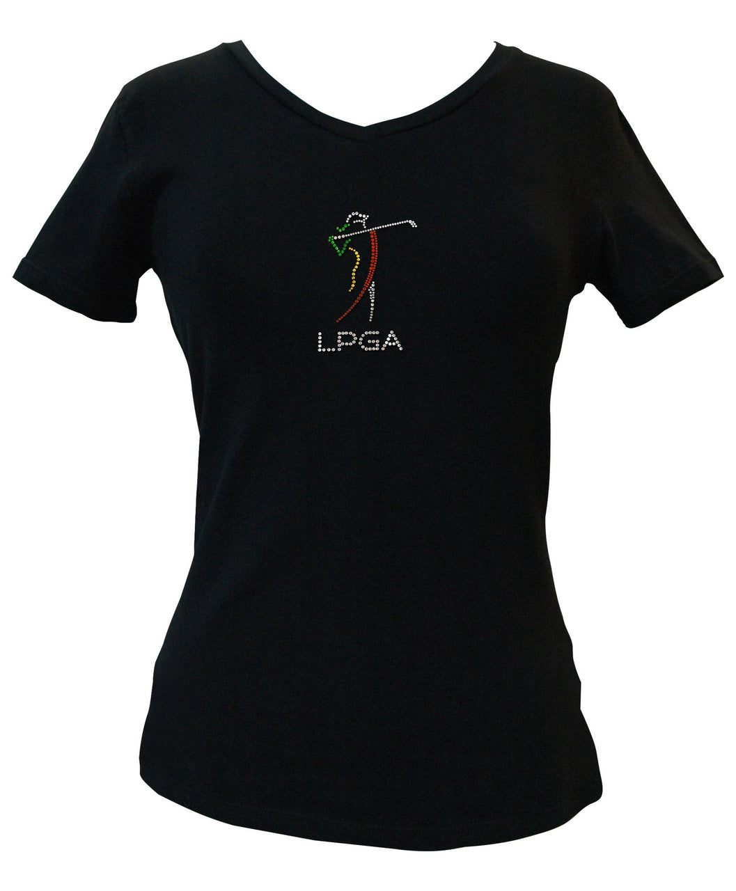 Official LPGA Rhinestone V-Neck Tee